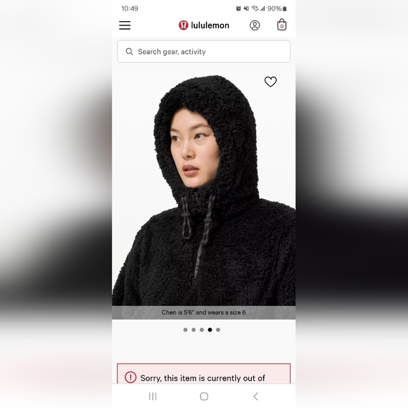 Lululemon Oh So Sherpa Half Zip Hoodie Jacket - Picture 3 of 8